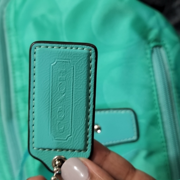 COACH TEAL (AQUA) DUFFEL BAG - Picture 6 of 14